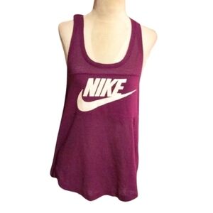 Nike Racerback Tank Top Purple Mesh Size MEDIUM